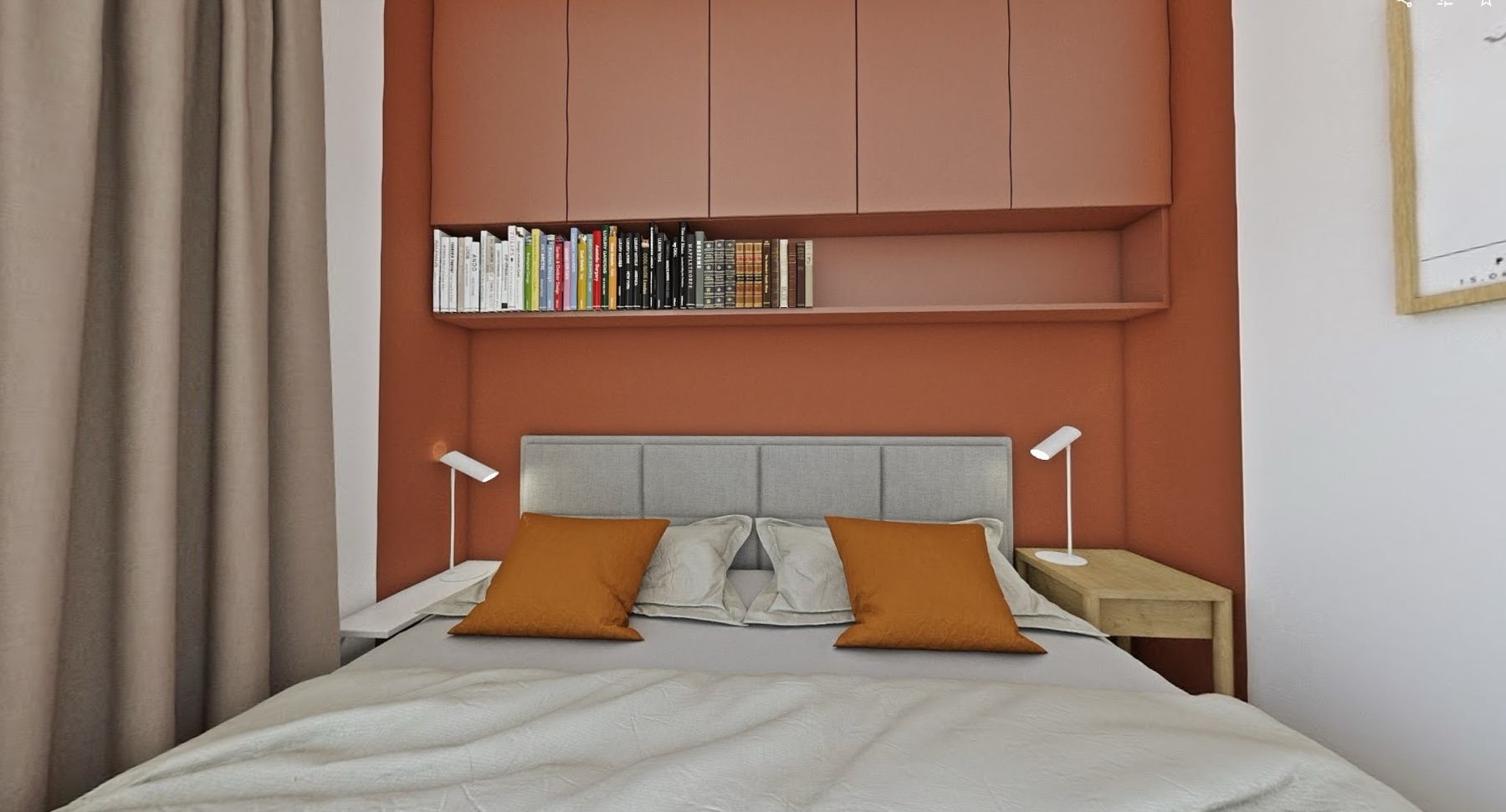 Sypialnia z zabudową — Sypialnia