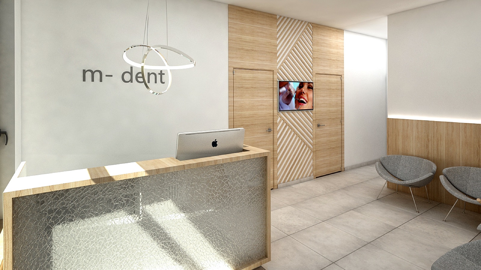 Gabinet z recepcją — Wnętrze usługowe